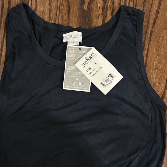 NEW Hanro Midnight Blue full-length Sleeveless Loungewear - Picture 1 of 7